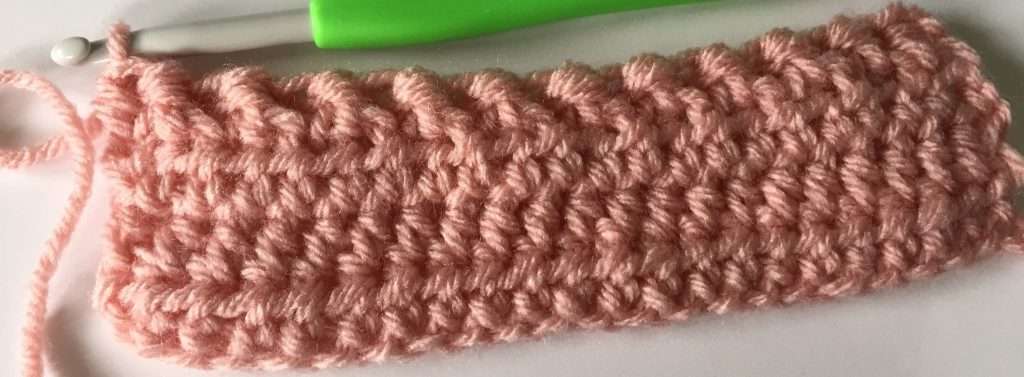 The Crossed Half Double Crochet Row
