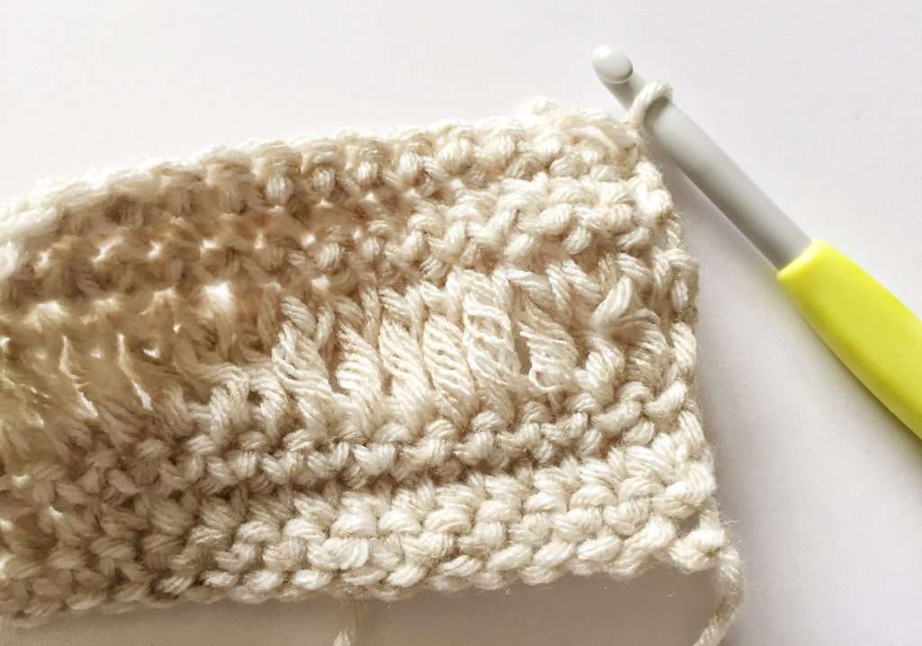 Right Side of the Long Double Crochet Stitch