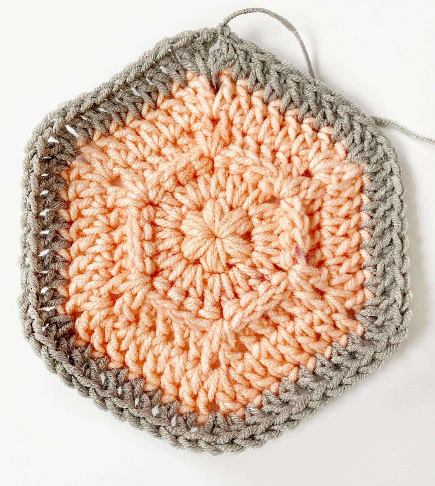 Round 5 of the Dusk to Dawn Crochet Hexagon