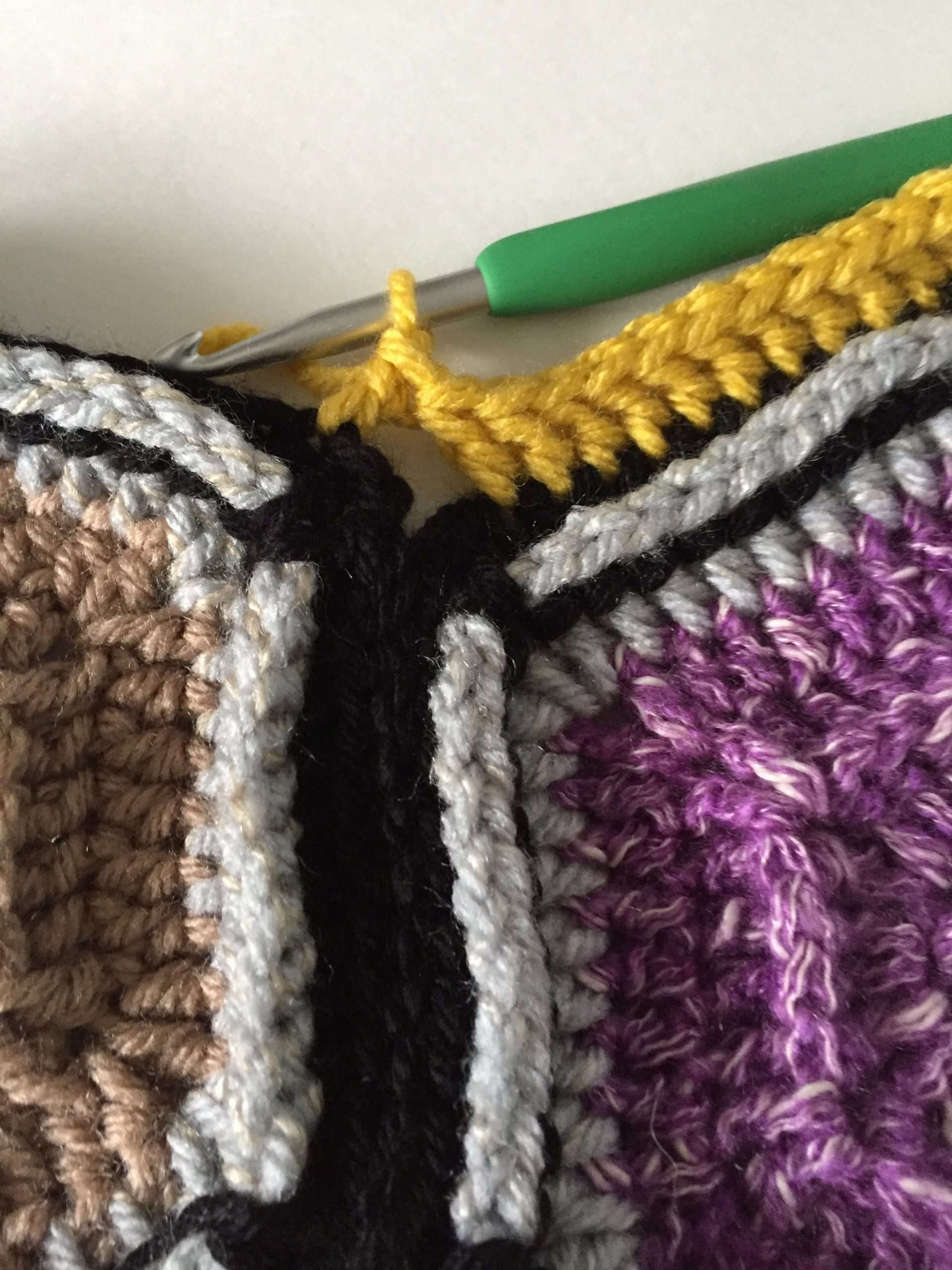Hexagon Blanket Crochet Border