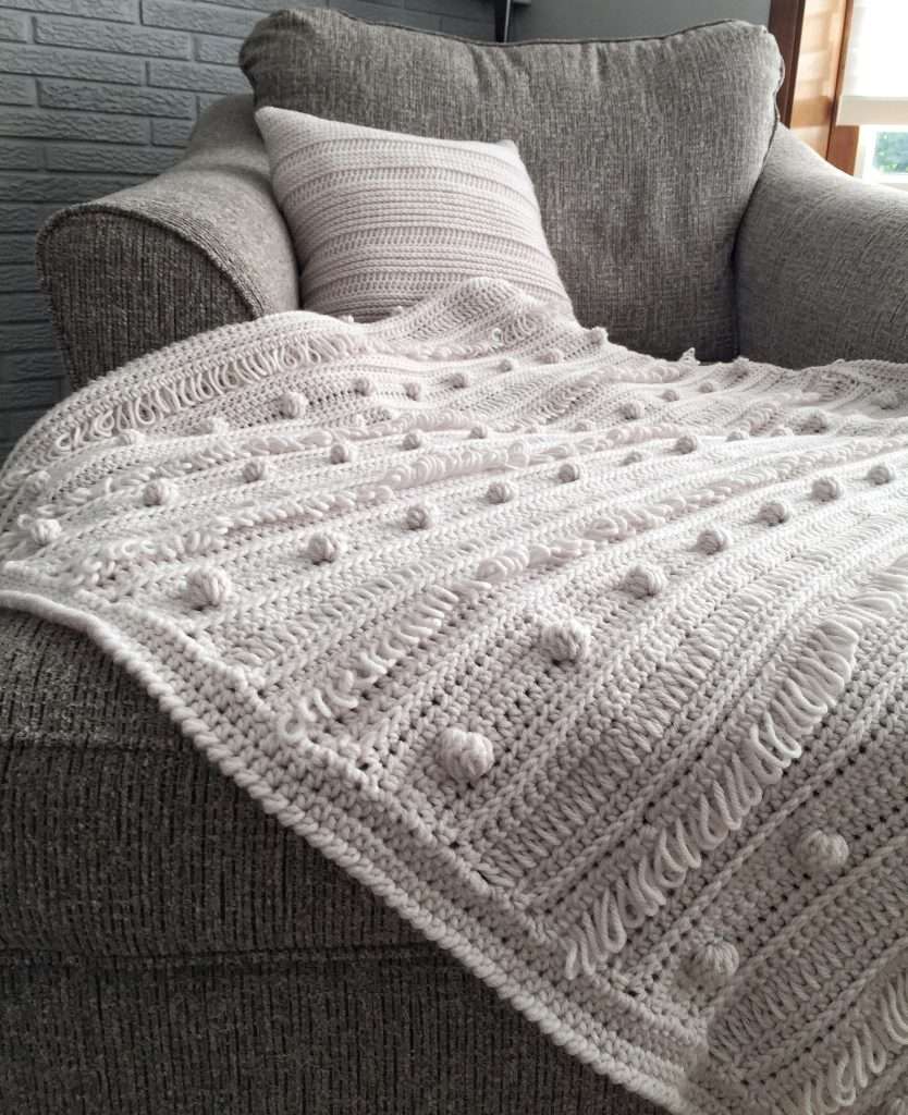 Loops and Bobbles Crochet Blanket Pattern by This Pixie Creates