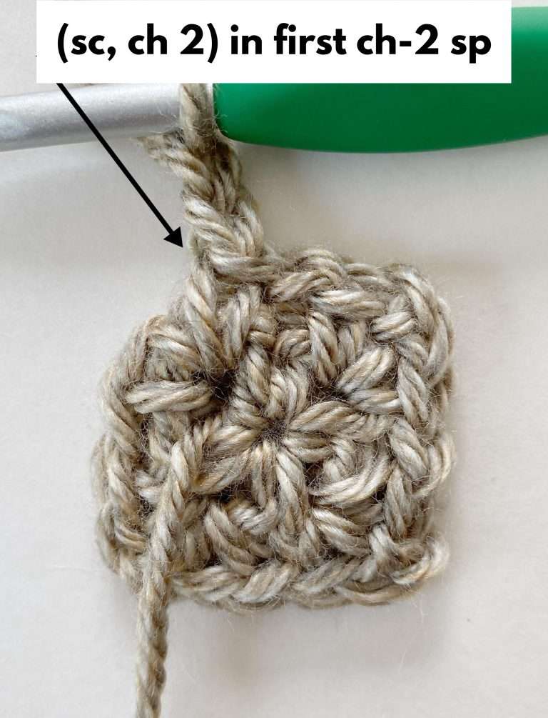 How to Crochet a Perfect Moss Stitch Square - This Pixie Creates