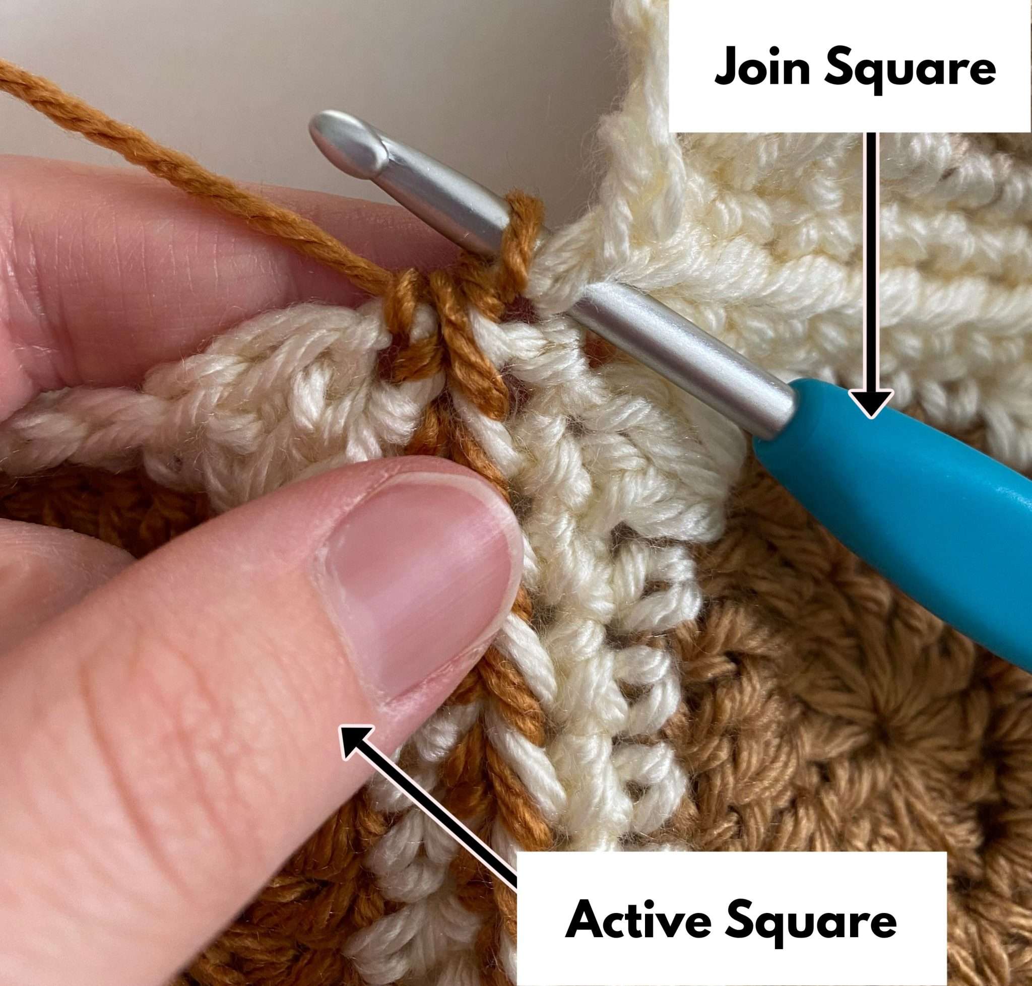 Easy Join As You Go Method for Granny Squares - This Pixie Creates