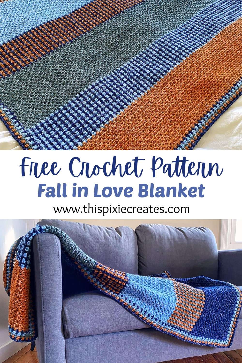 Easy Beginner Crochet Blanket Pattern Pin