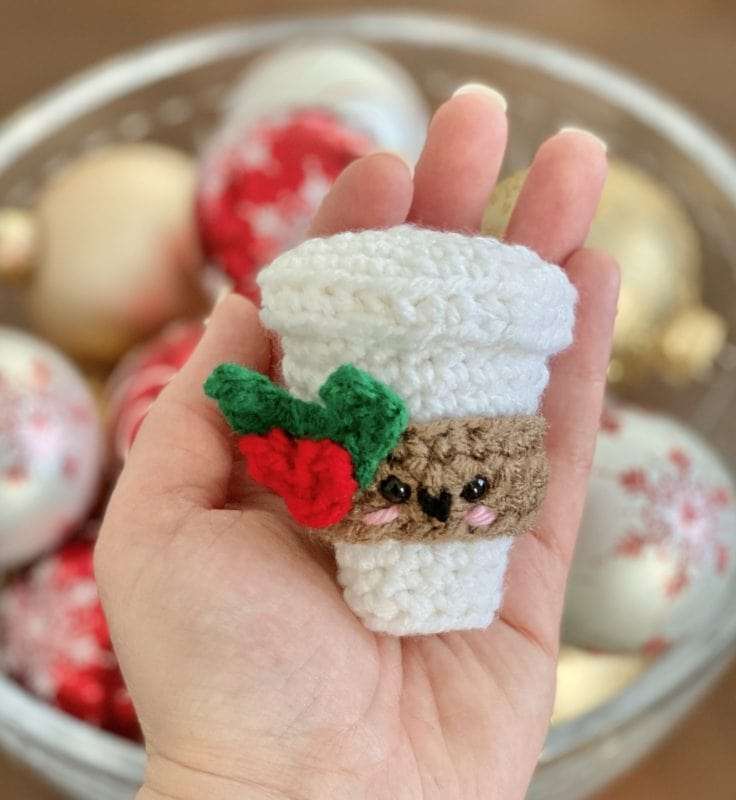 Starbucks Coffee Crochet Christmas Ornament Free Pattern