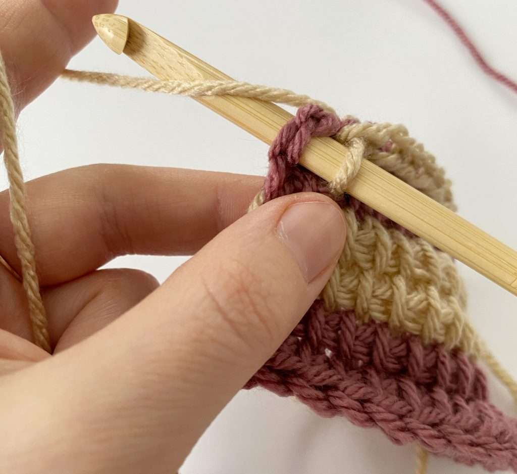 How to Make the Last Stitch of a Tunisian Crochet Forward Pass