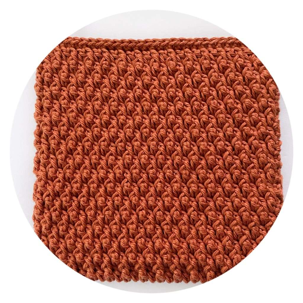 Alpine Stitch Crochet Potholder