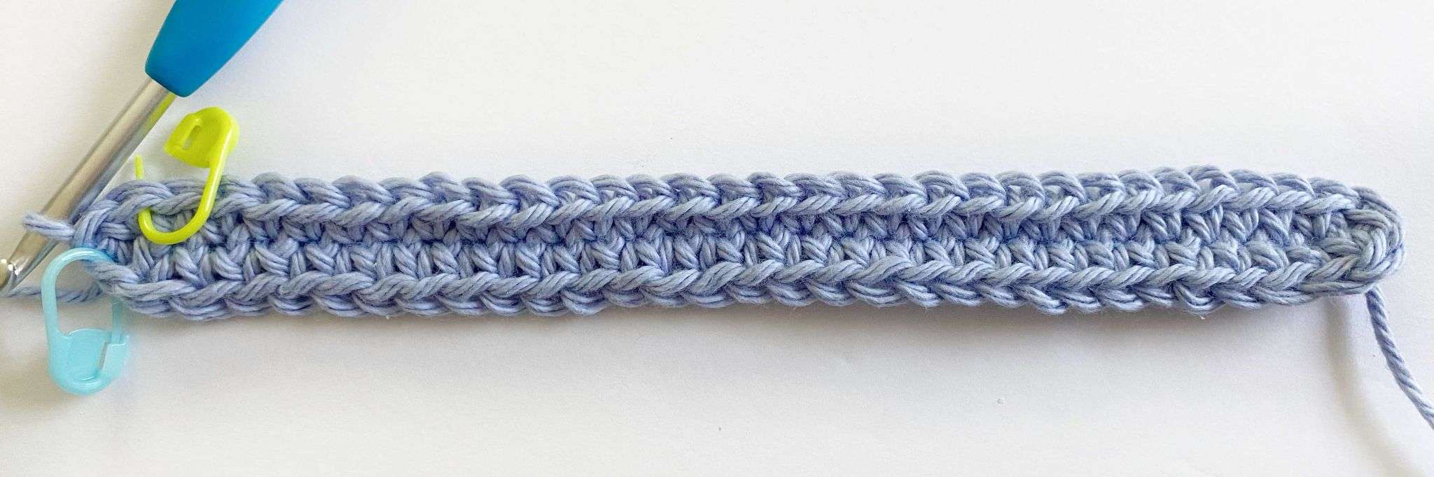 Round 1 of Single Crochet Potholder