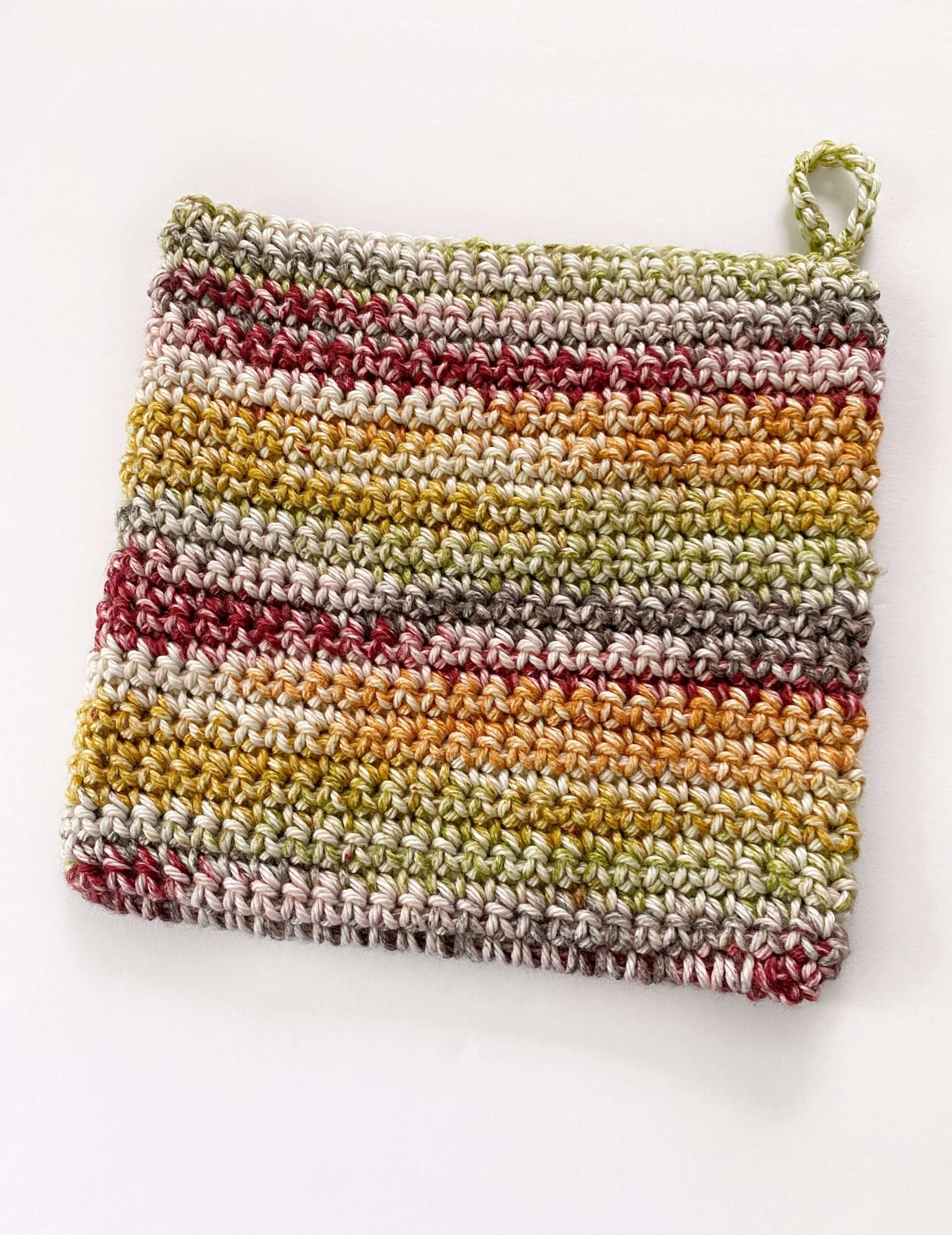 Back Side of the Single Crochet Double Thick Potholder Pattern