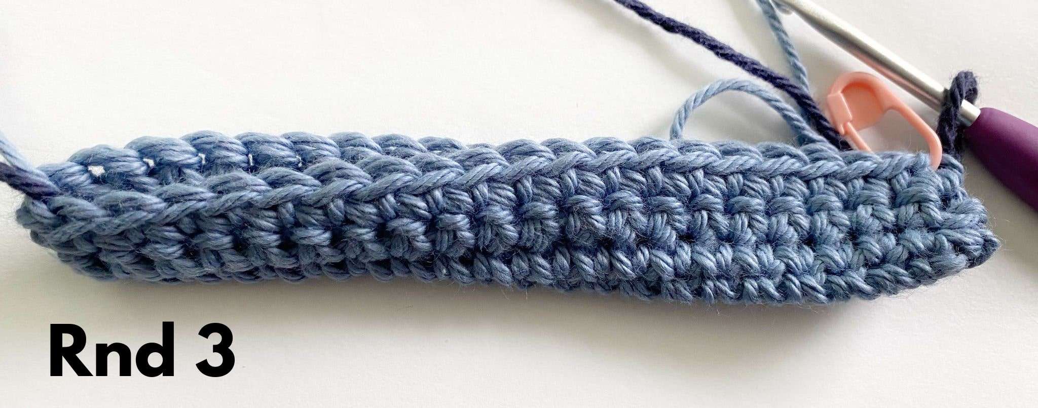 Rnd 3 of the Single Crochet Potholder