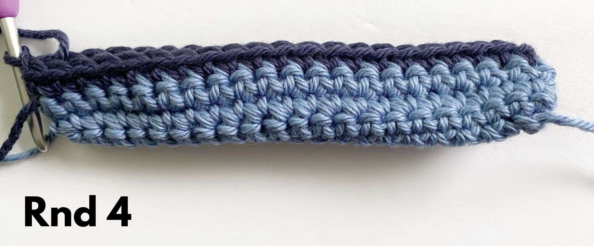Rnd 4 of the Single Crochet Potholder