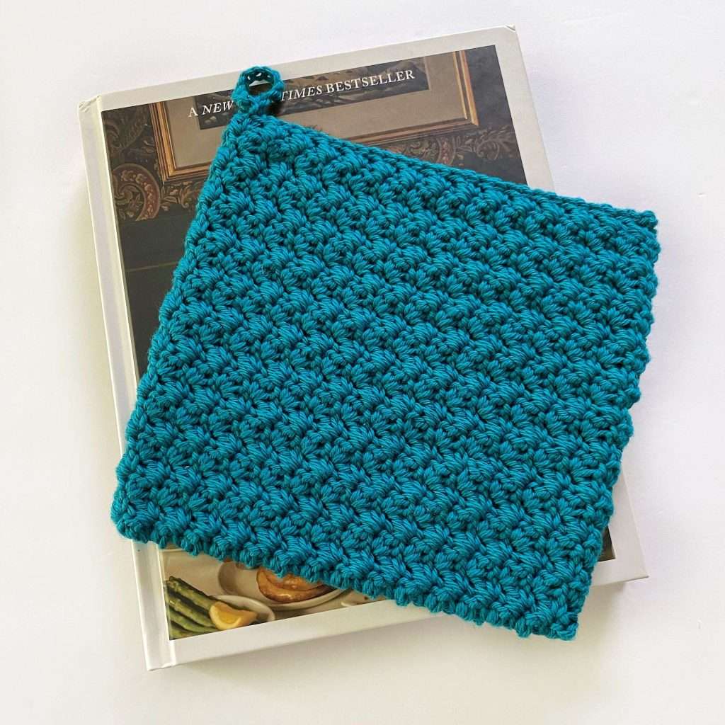 Easy Textured Suzette Stitch Crochet Potholder Pattern