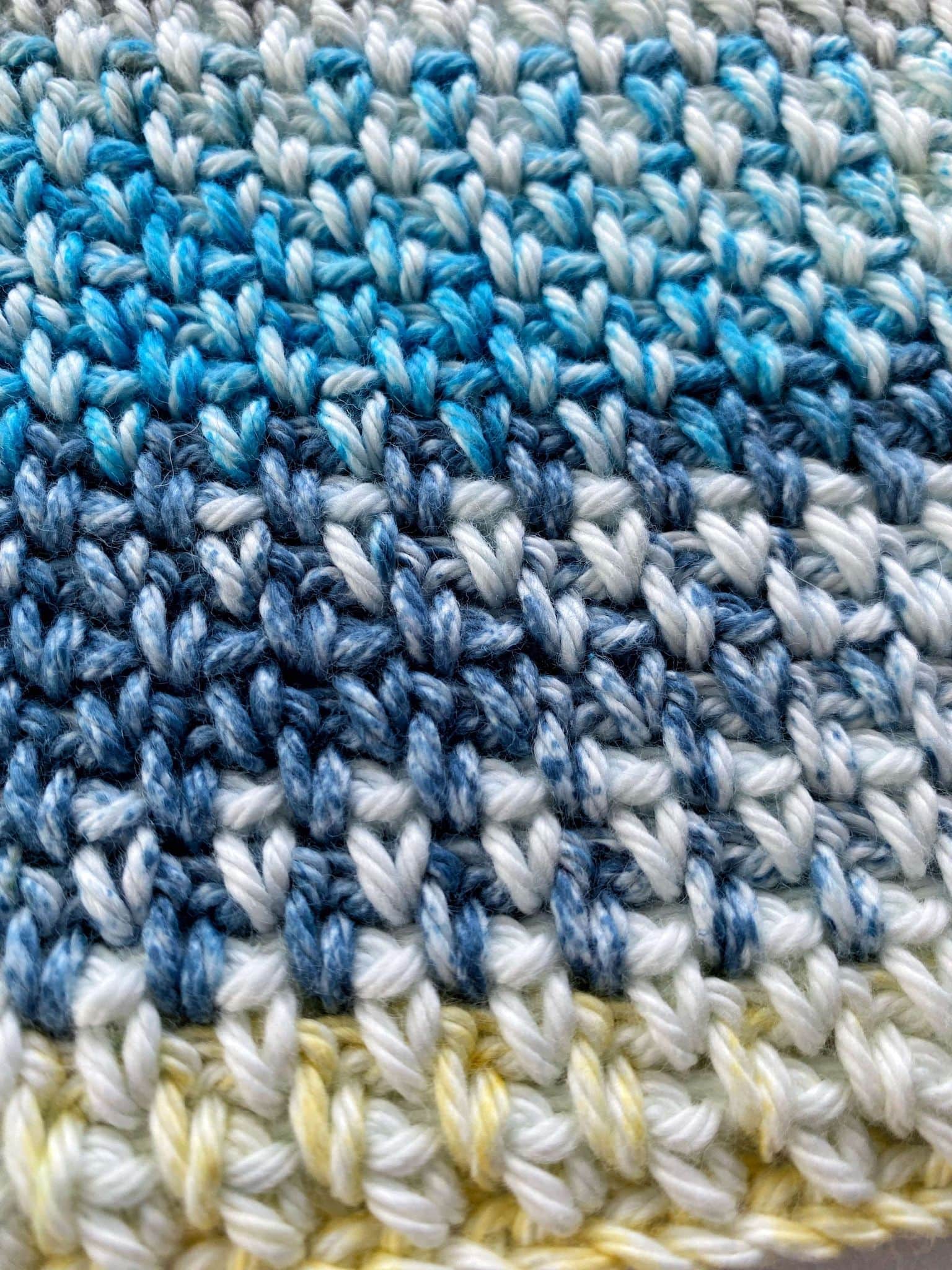Moss Stitch Stitch Tutorial using I Love this Cotton Yarn