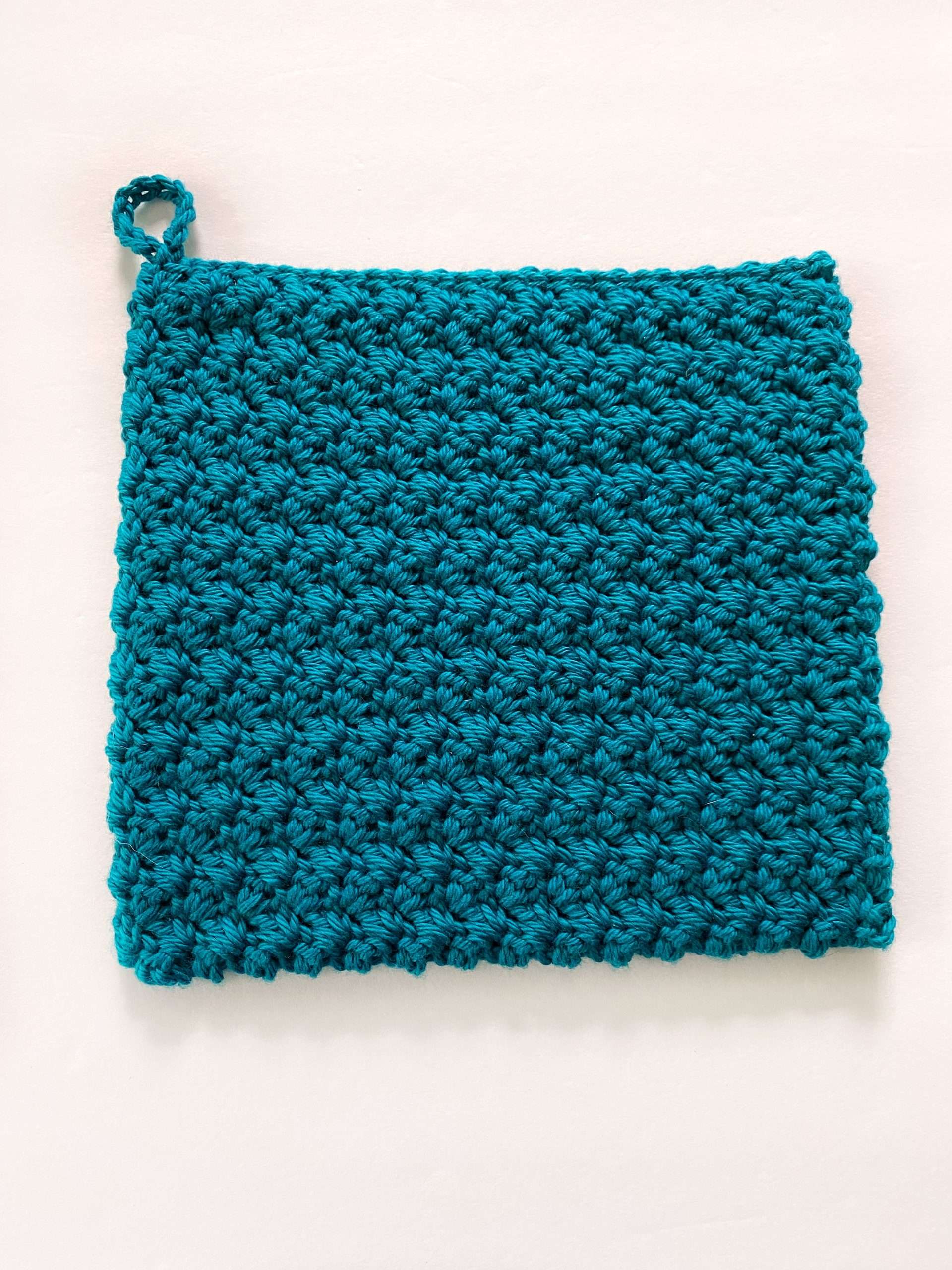 Front Side of Suzette Stitch Crochet Potholder