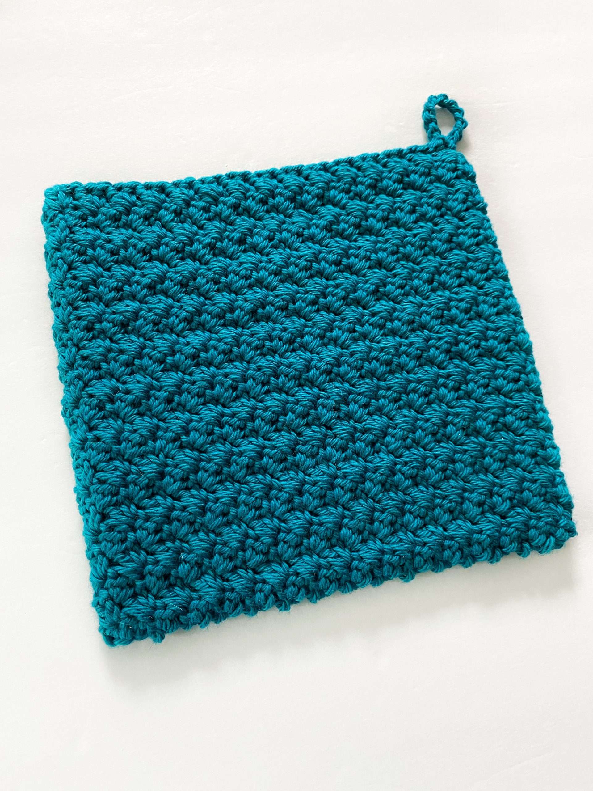Back Side of Suzette Stitch Crochet Potholder