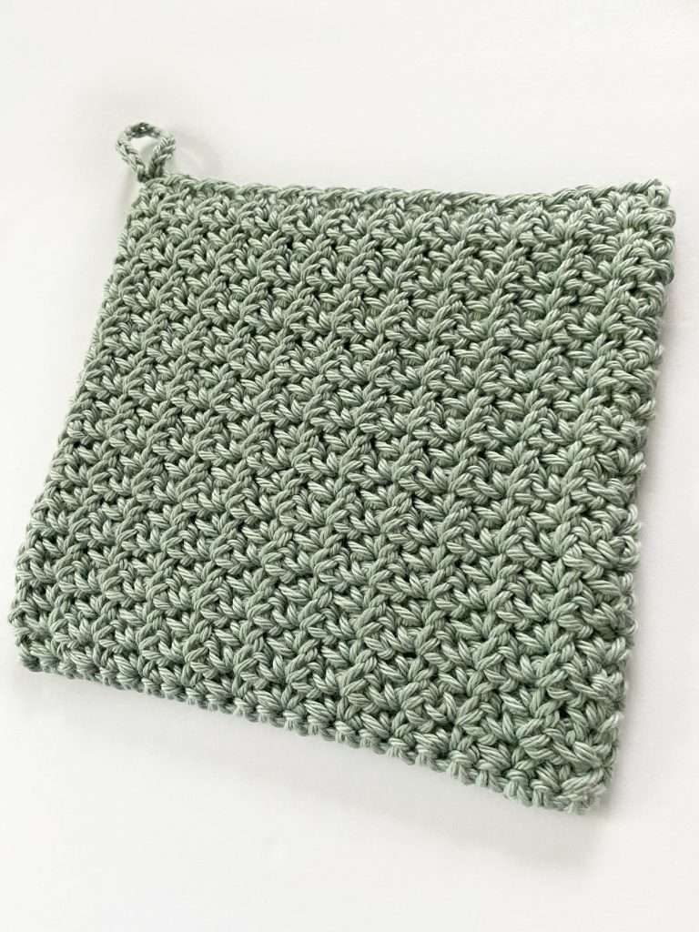 Easy Lace Single Crochet Potholder Pattern