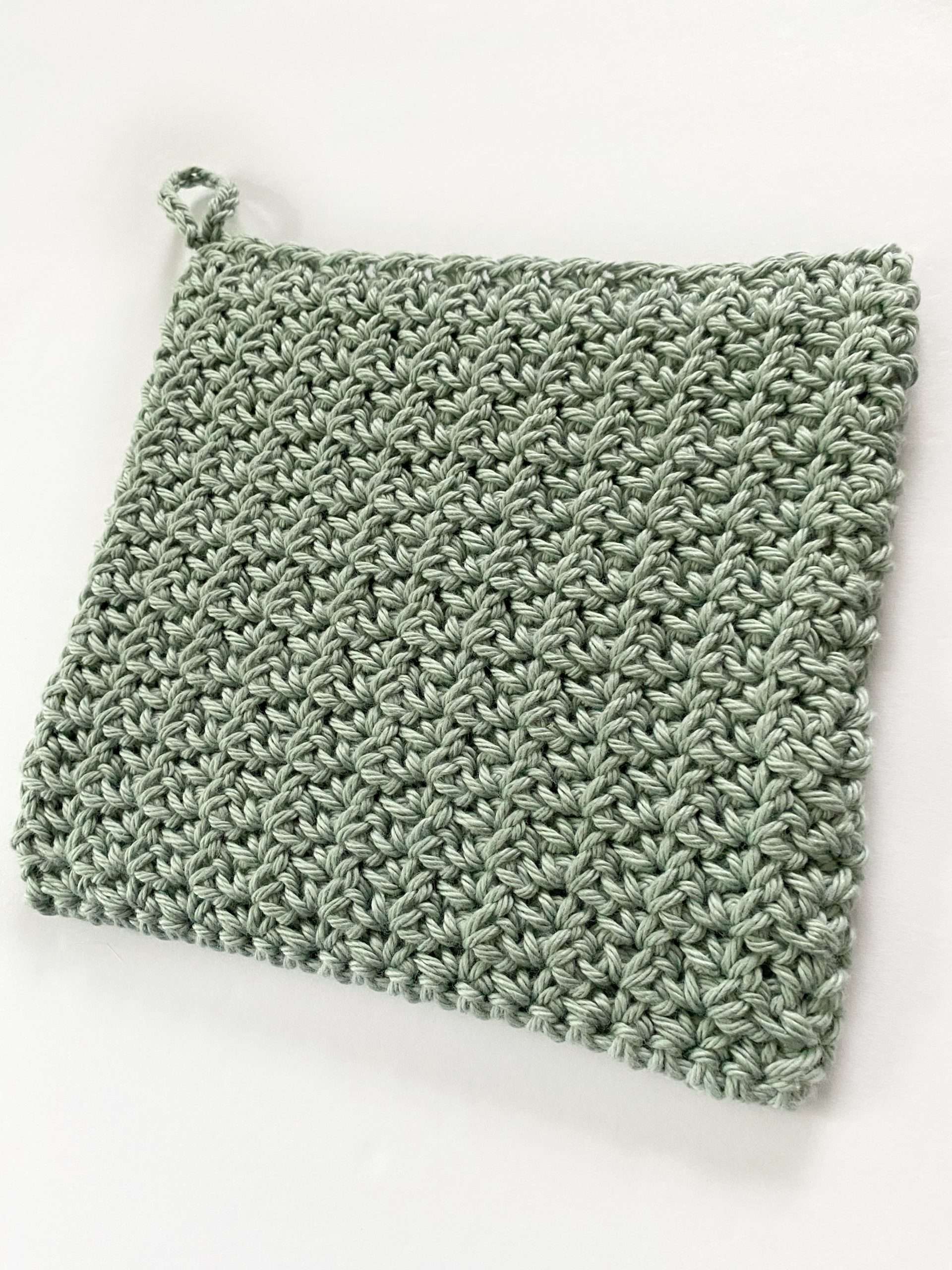 Easy Lace Single Crochet Potholder Pattern