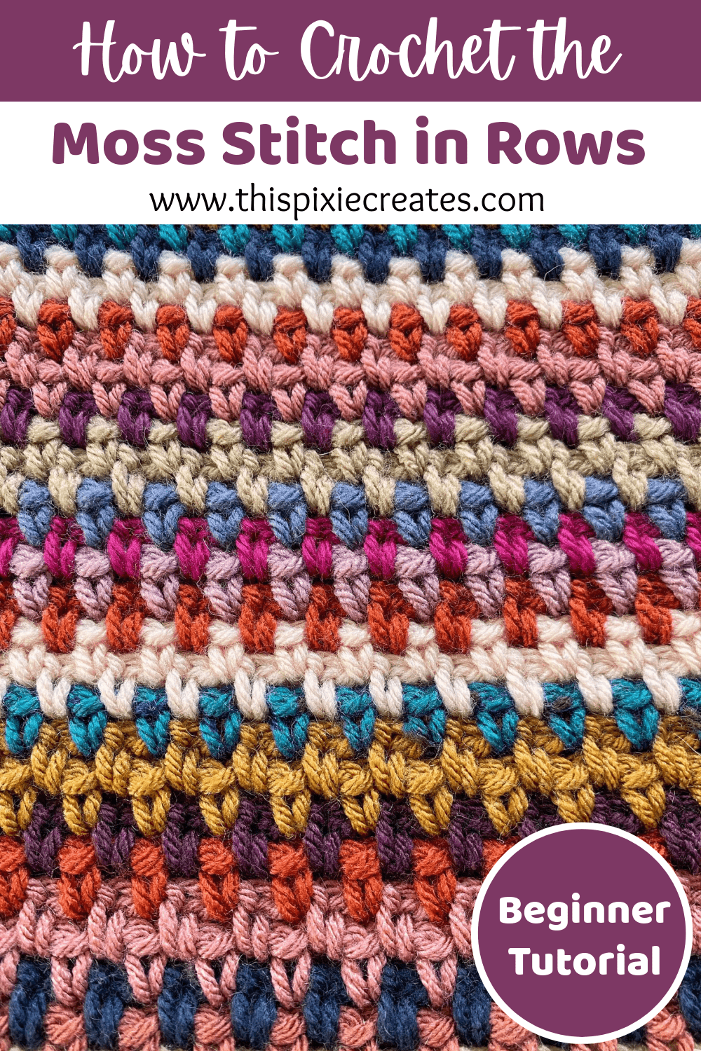 How to Crochet the Moss Stitch Complete Step-by-Step Tutorial for Beginners