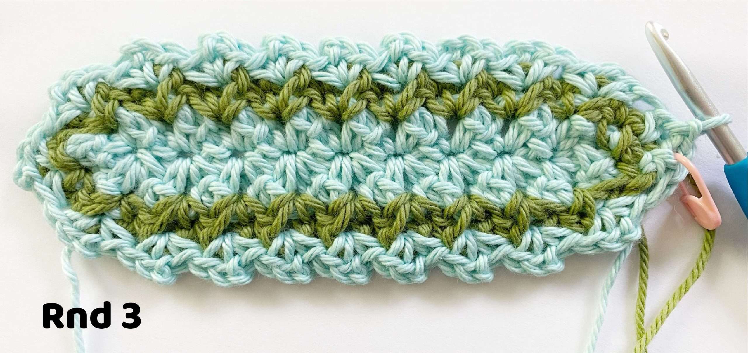 Rnd 3 of the Lacy Dainty Potholder