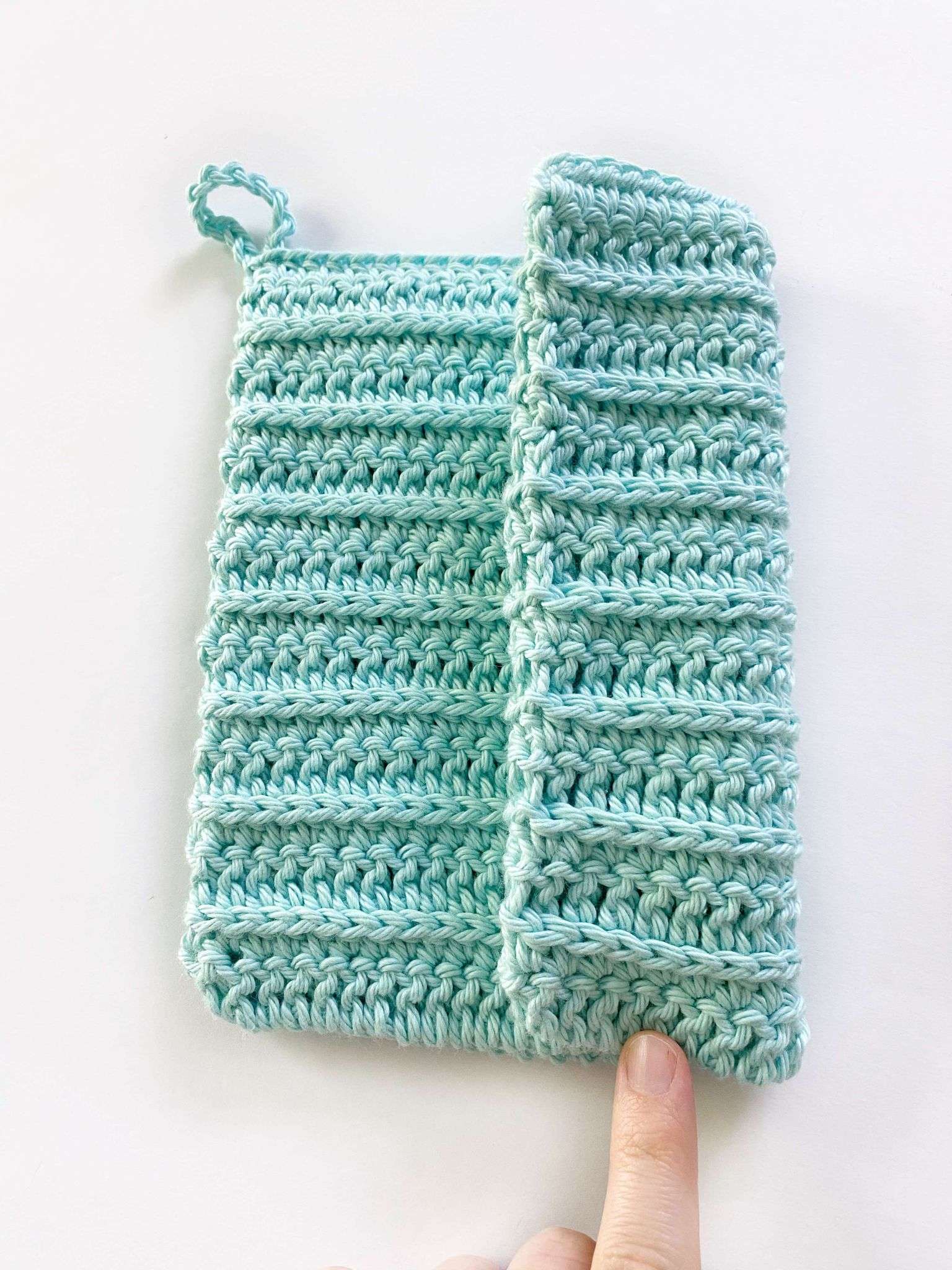 Side of the Stroll in the Park Ribbed Potholder