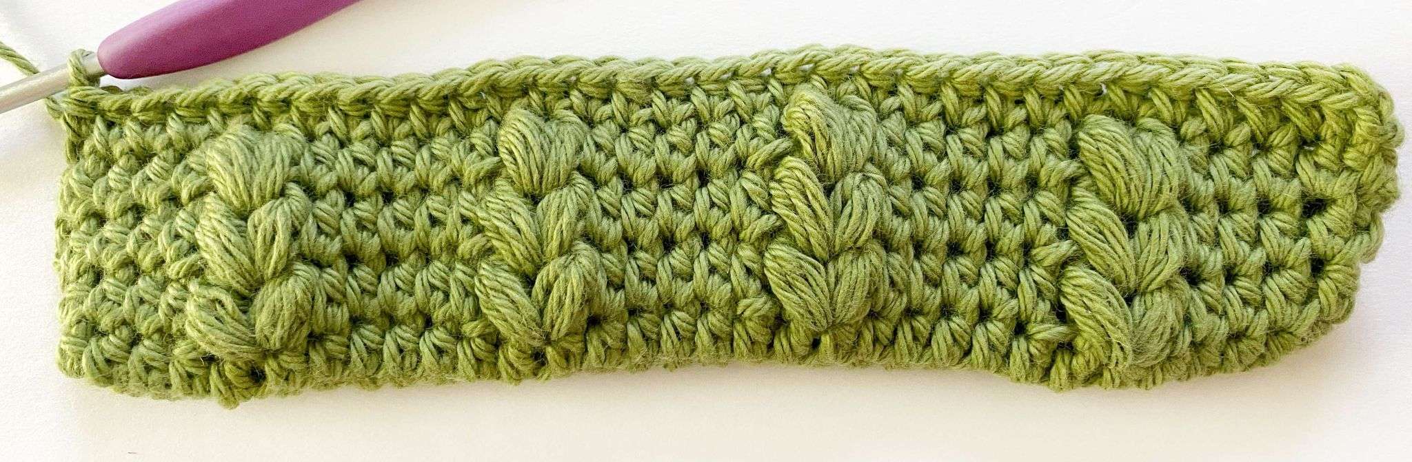 Closing the top of the follow your heart potholder