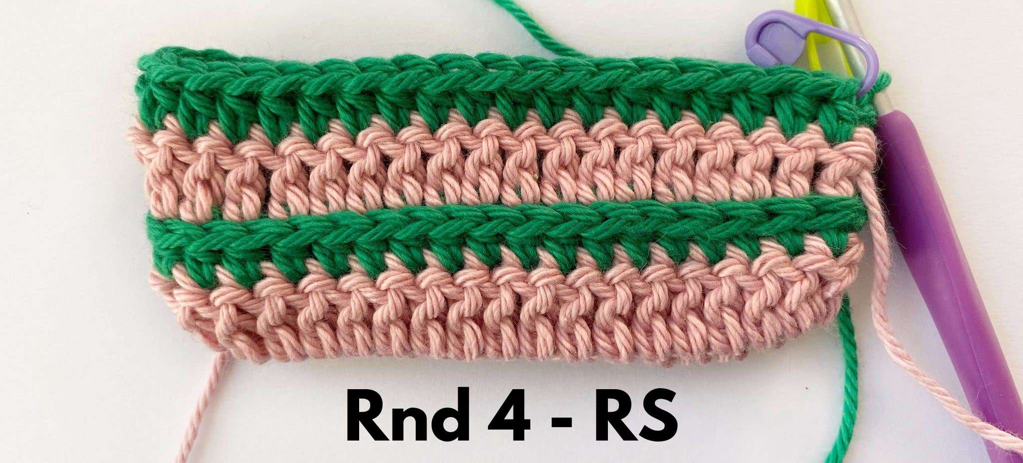 Rnd 4 of the Ribbed Crochet Potholder