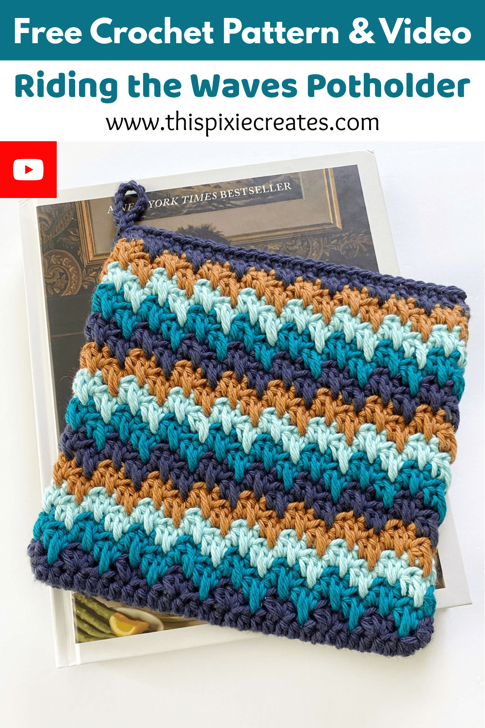How to Crochet a Granny Spike Stitch Double Thick Potholder