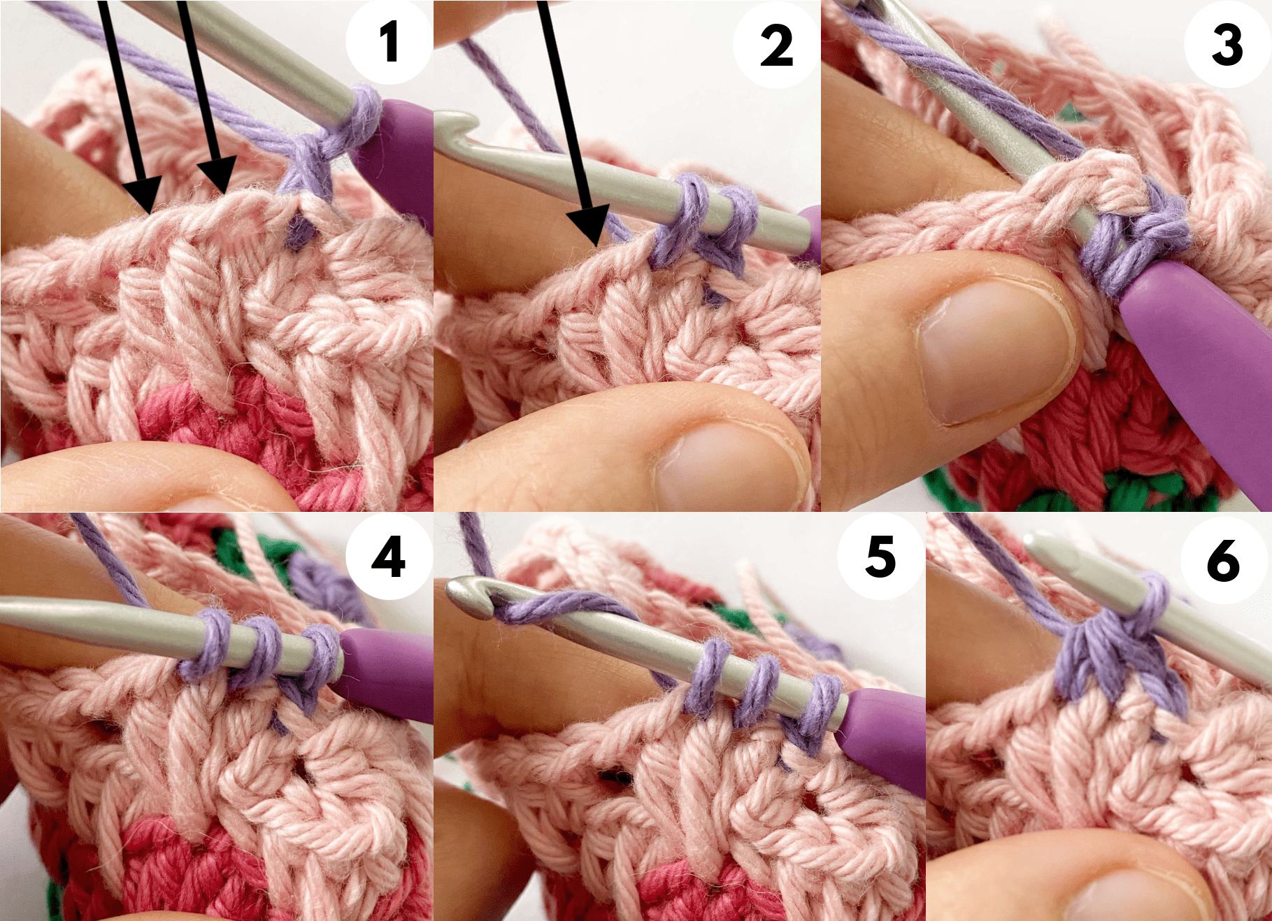 How to Crochet the Single Crochet Two Together Stitch