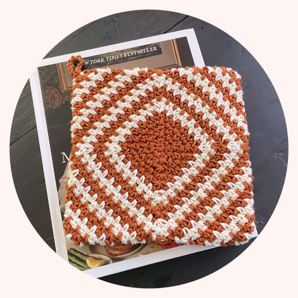 One Piece Square Crochet Potholder Patterns