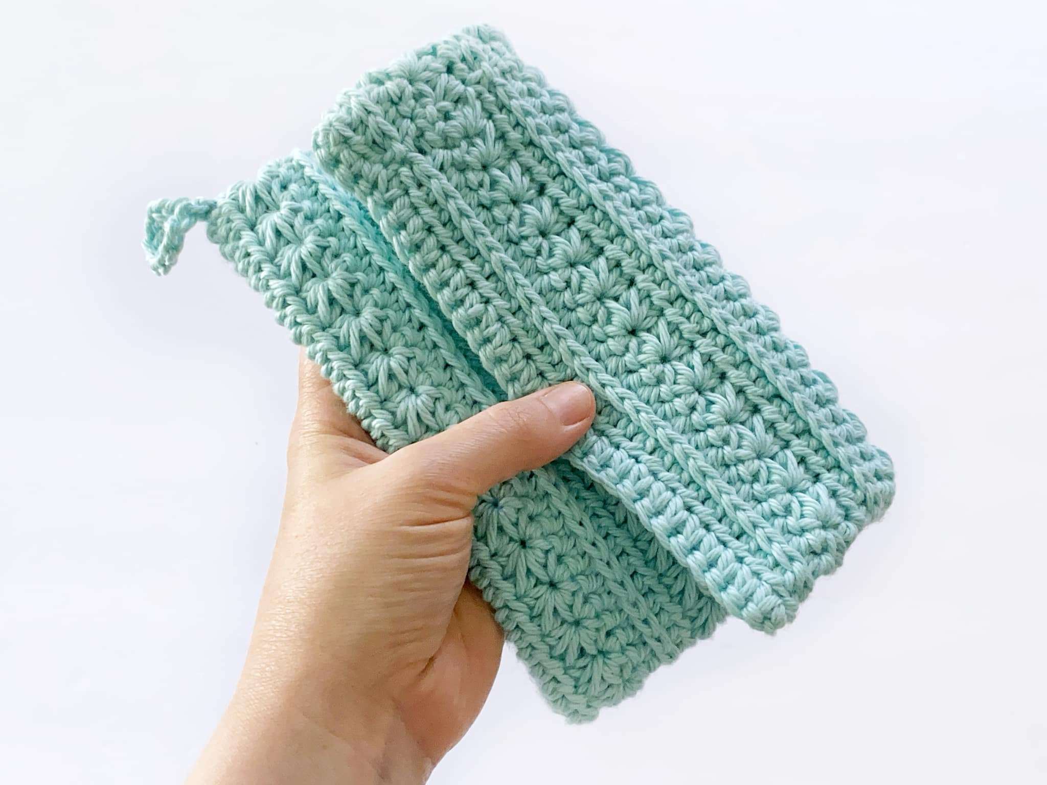 Written in the Stars Crochet Potholder Pattern using the Star Stitch