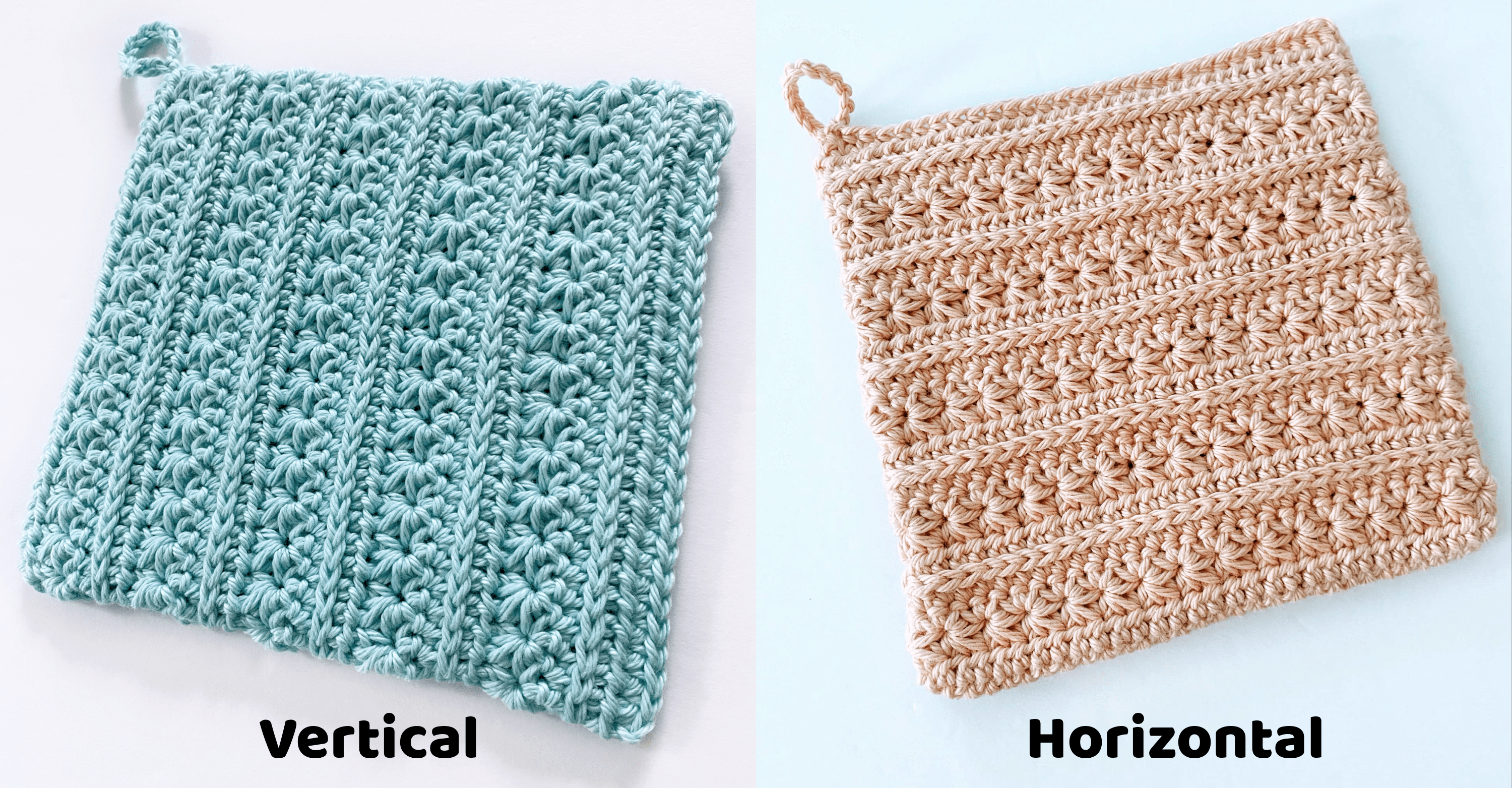 How to Crochet a Textured Star Stitch Hot Pad Pattern
