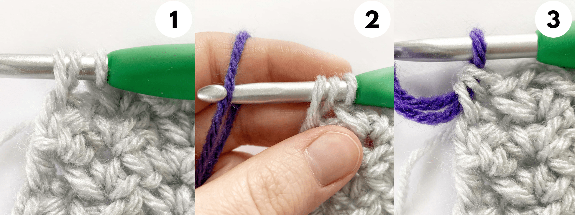 How to Change Colour at the end of the rainbow blanket