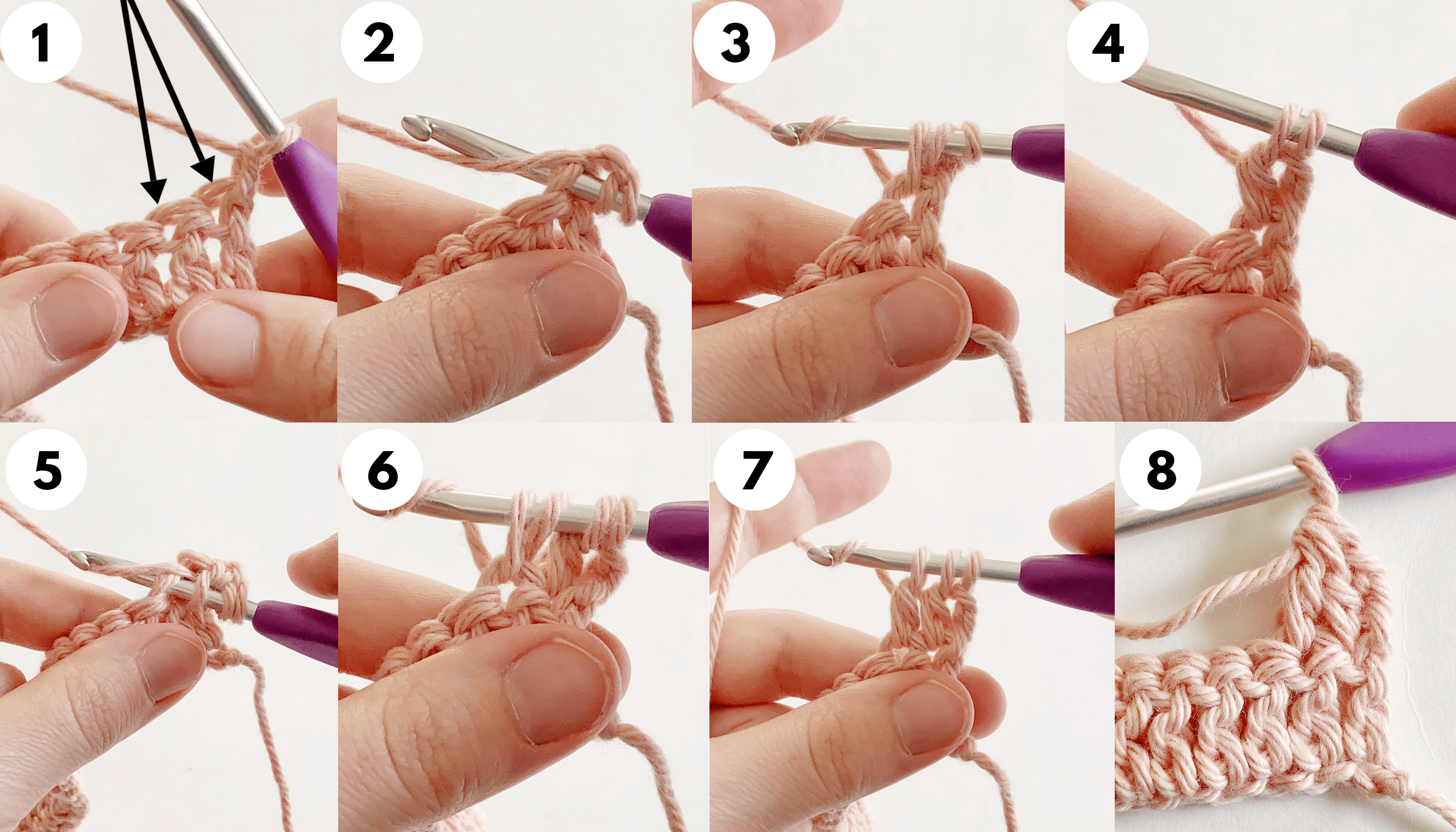 Double Crochet Decrease Stitch Tutorial