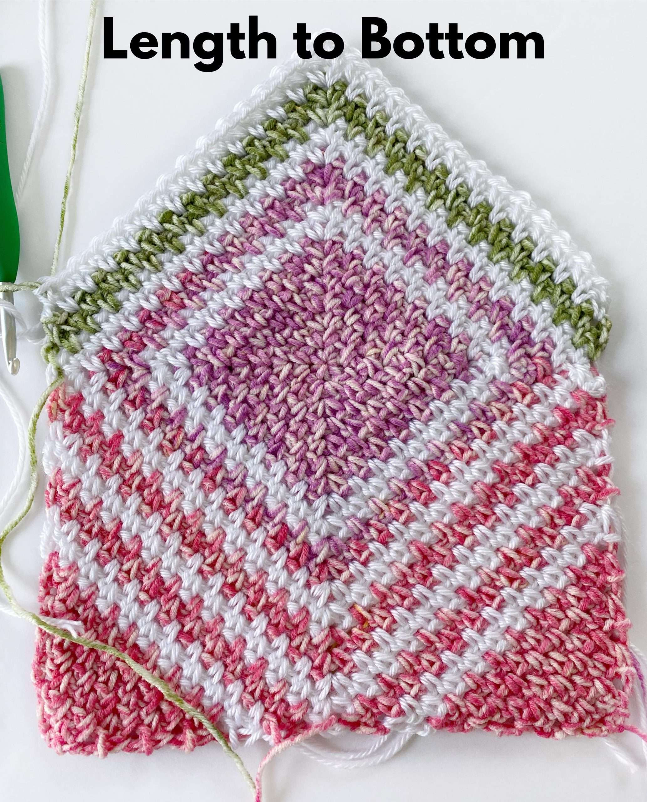 Adding Length to the Bottom of the Hidden Gem Baby Blanket