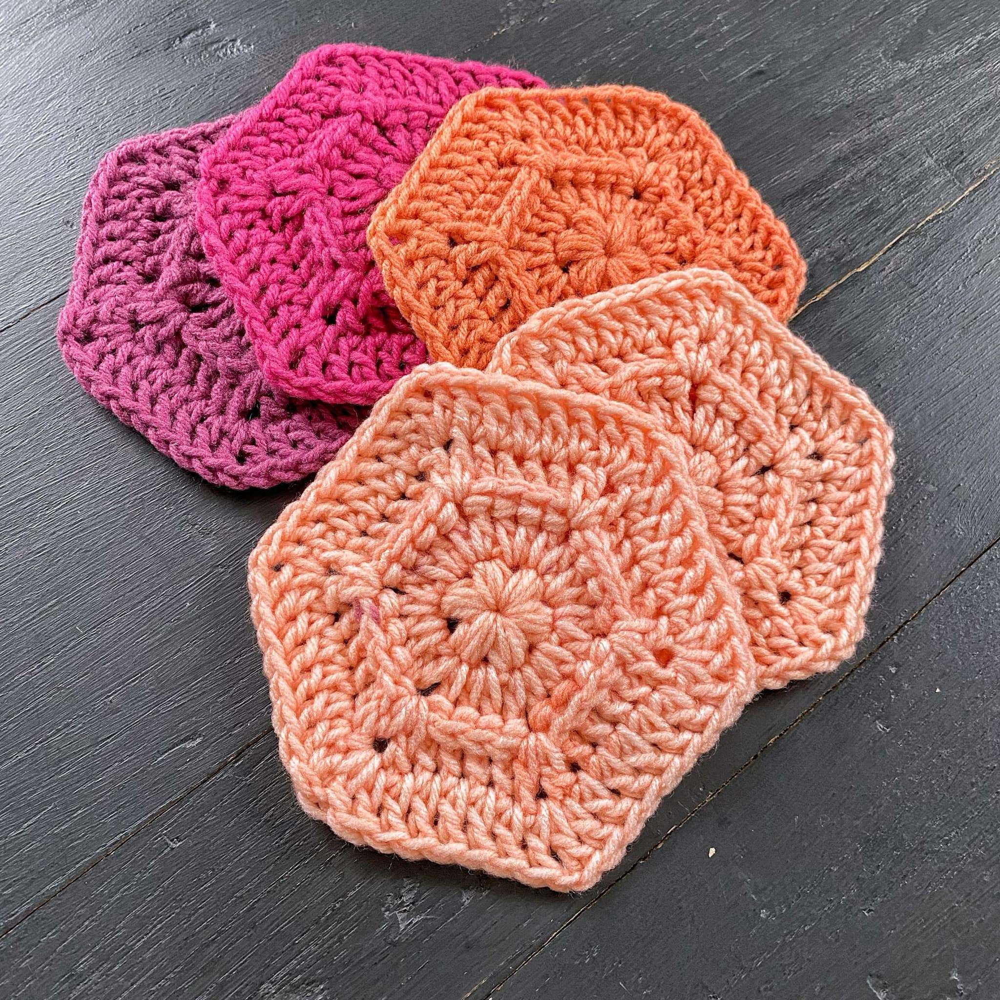 Beautiful Puff Stitch Textured Crochet Hexagon Pattern