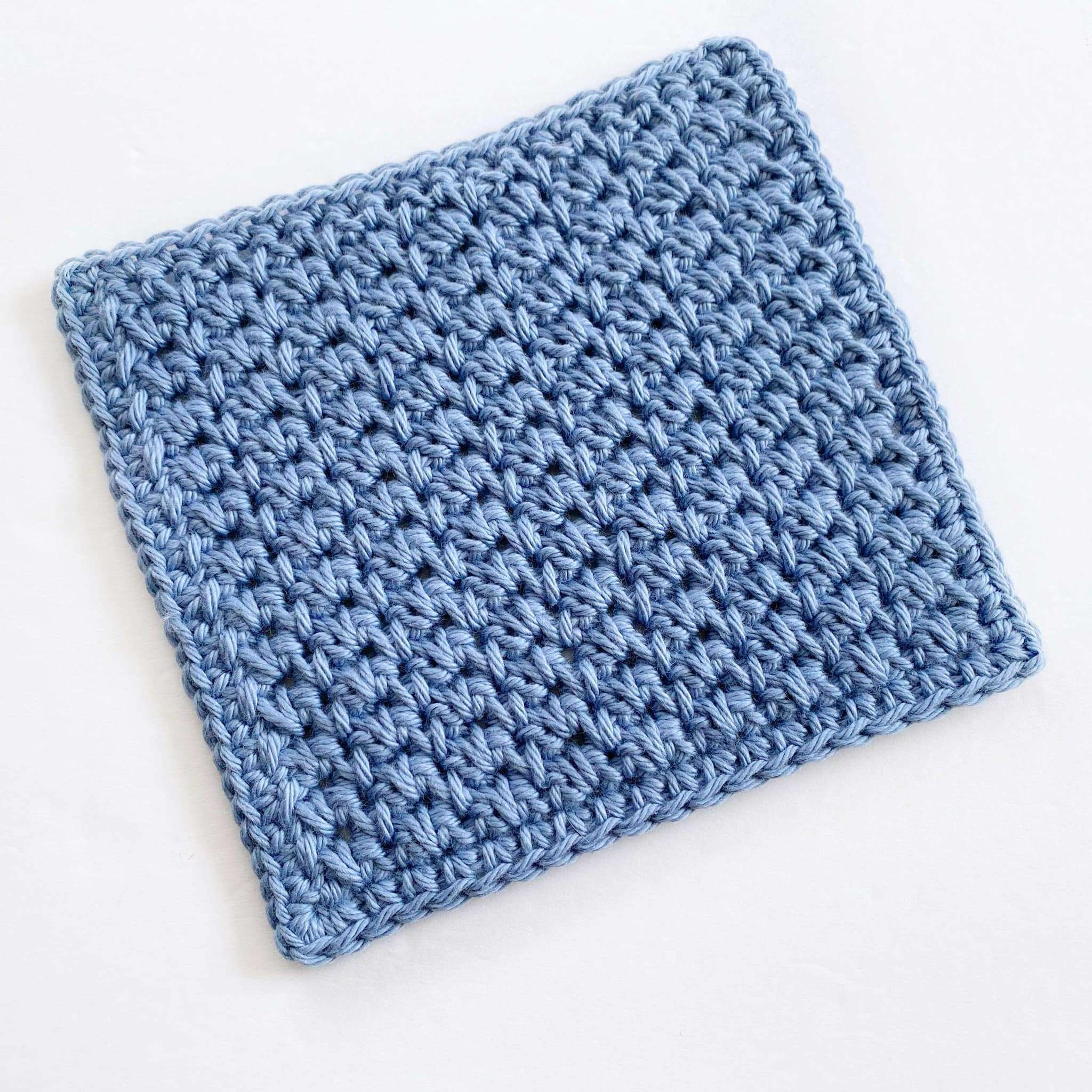 Alternating Spike Stitch Crochet Dishcloth Pattern