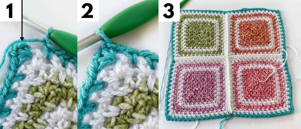 Moss Stitch Crochet Blanket Border