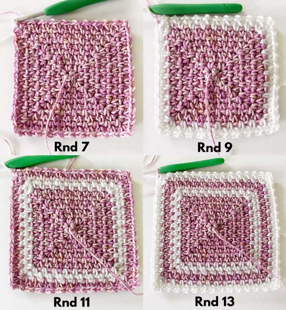 How to Crochet a Moss Stitch Square Blanket