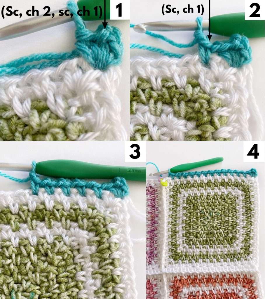 How to Crochet a moss stitch border
