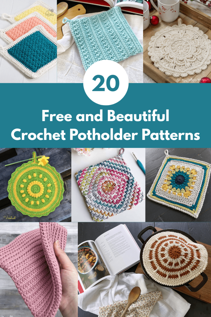 20 Free Beautiful and Unique Crochet Potholder Patterns