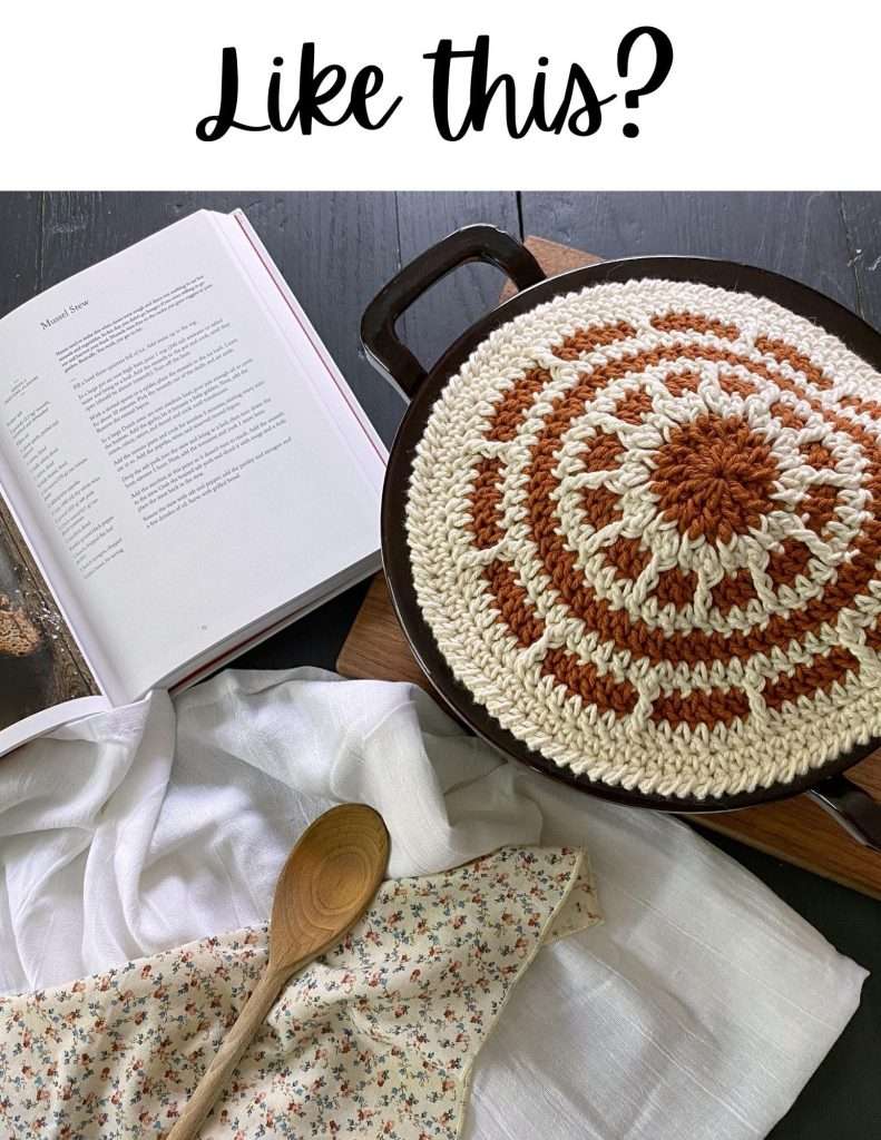 Encircle Me Crochet Circular Potholder Pattern with Texture