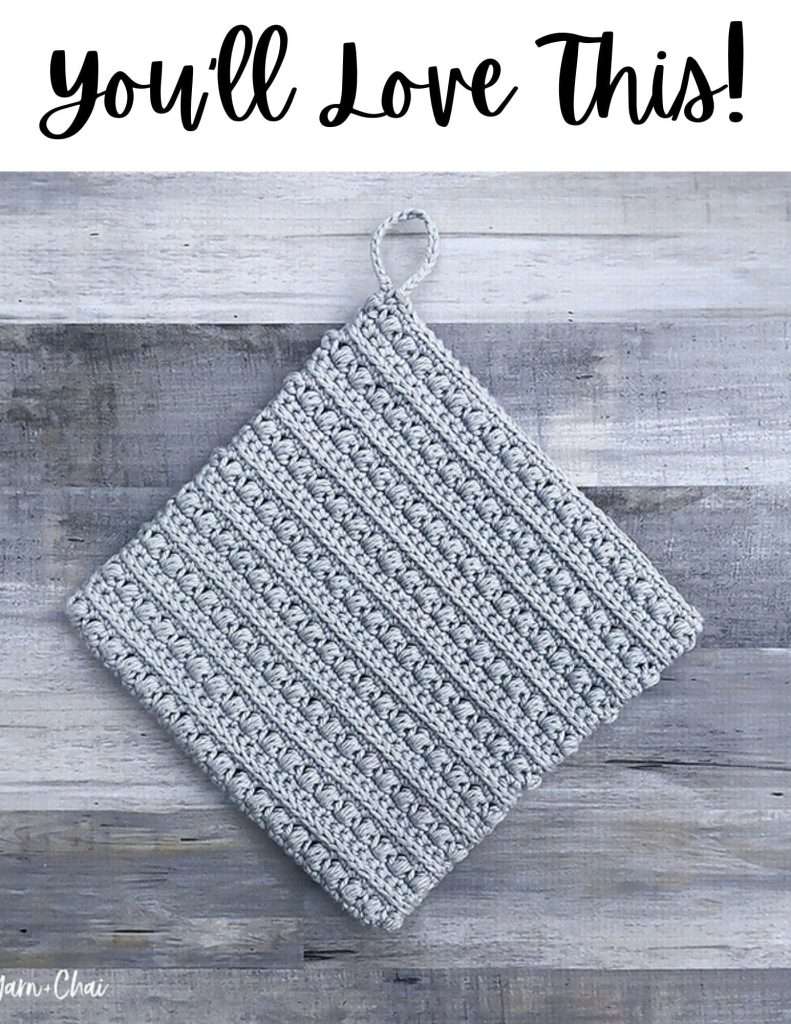 Malia Crochet Potholder by Yarn and Chai