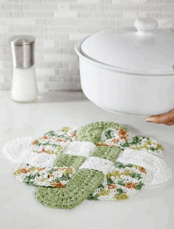 Woven Trivet Crochet Pattern by Premier Yarns