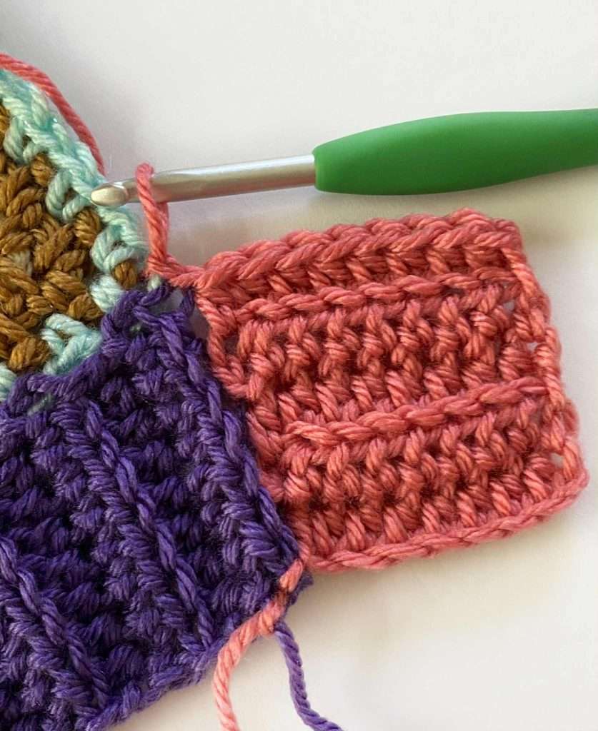 Half Double Crochet in Back Loop Only Crochet Border