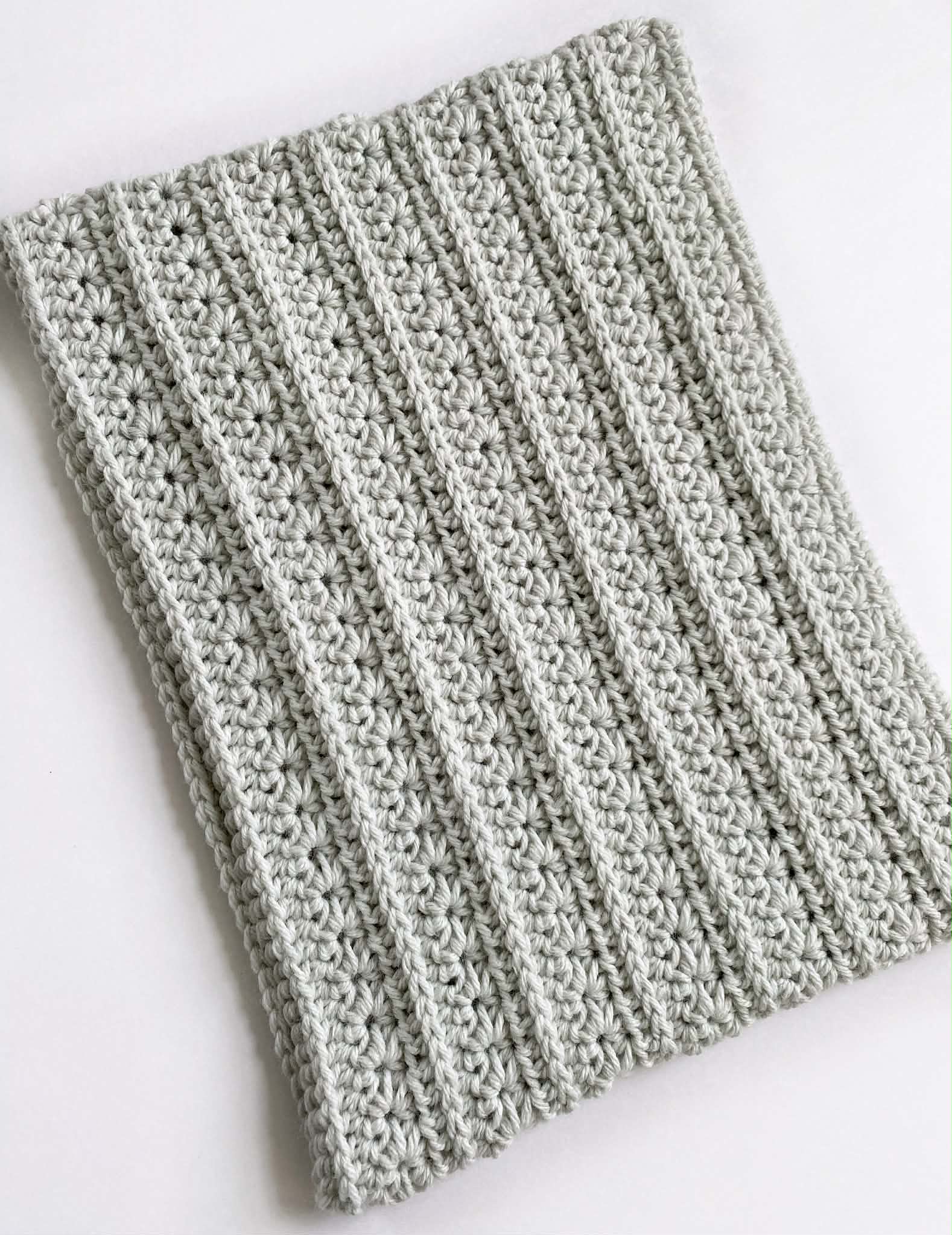 Crochet Textured Star Stitch Cowl