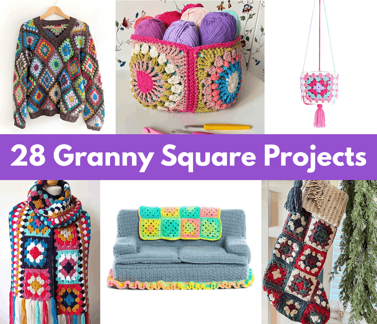 Collection of Free and Creative Granny Square Crochet Patterns