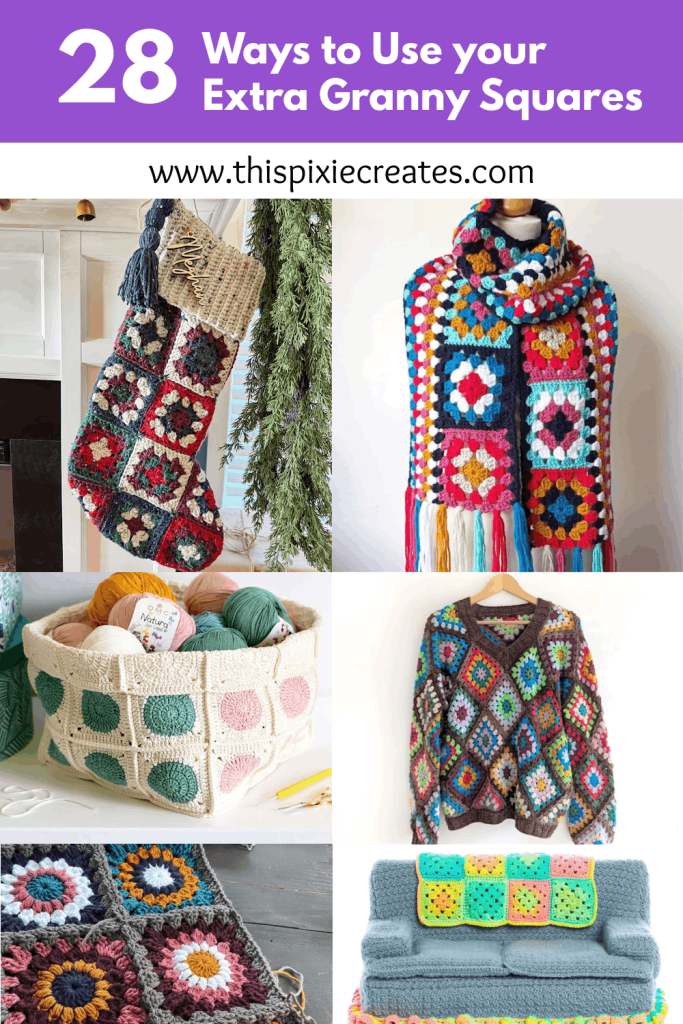 28 Creative Crochet Projects to Help you Use up your Pile of Granny Squares