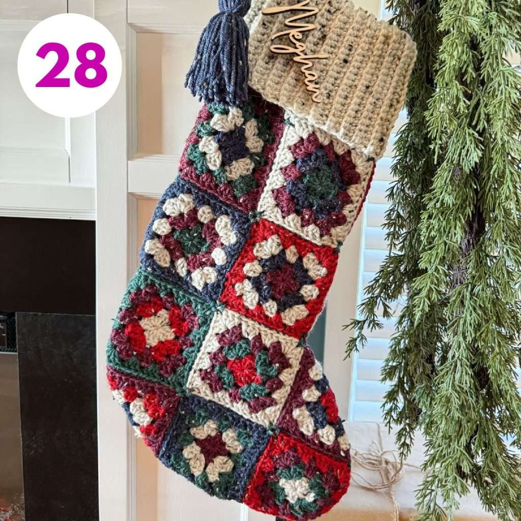 Crochet Granny Square Stocking by Mjs Off the Hook