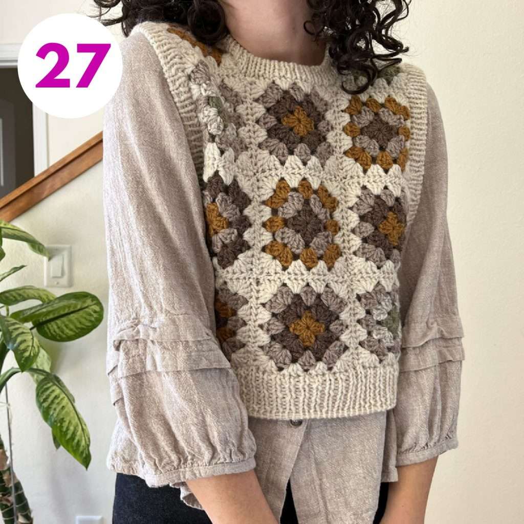 Granny Square Crochet Vest Pattern