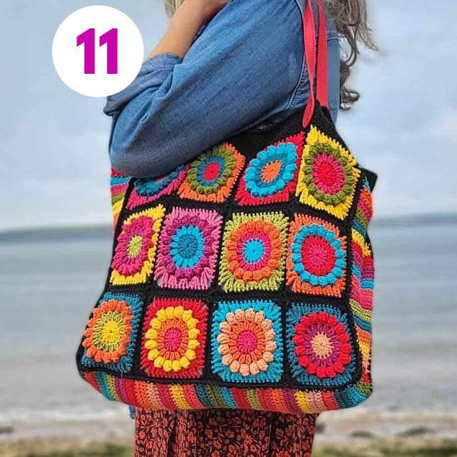 Crochet Granny Sunshine All Purpose Bag